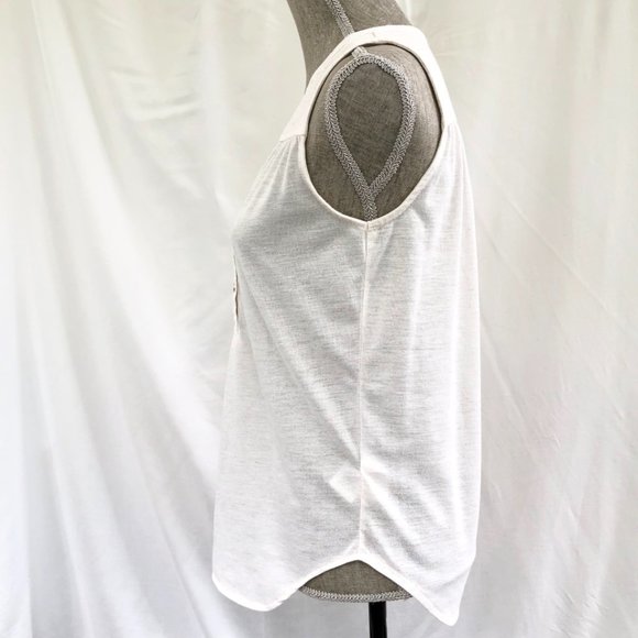 3/$25 H&M Ivory Pleated Drapy Top - Picture 2 of 6